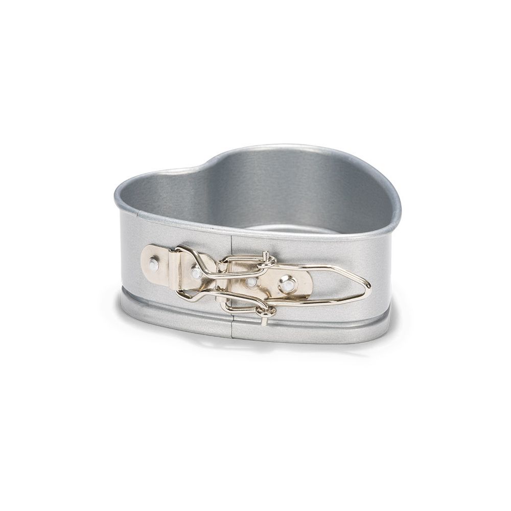Форма для выпечки "Сердце" со съемным дном Patisse Silver 12 см