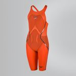 (2018) Стартовый костюм SPEEDO FASTSKIN LZR RACER X Openback Kneeskin orange/black ПОД ЗАКАЗ