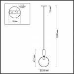 Подвесной светильник Odeon Light Okia 4671/1