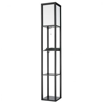 Торшер 1*Е27 8093/1F черный, белый Comfi PRACTIC Lumion