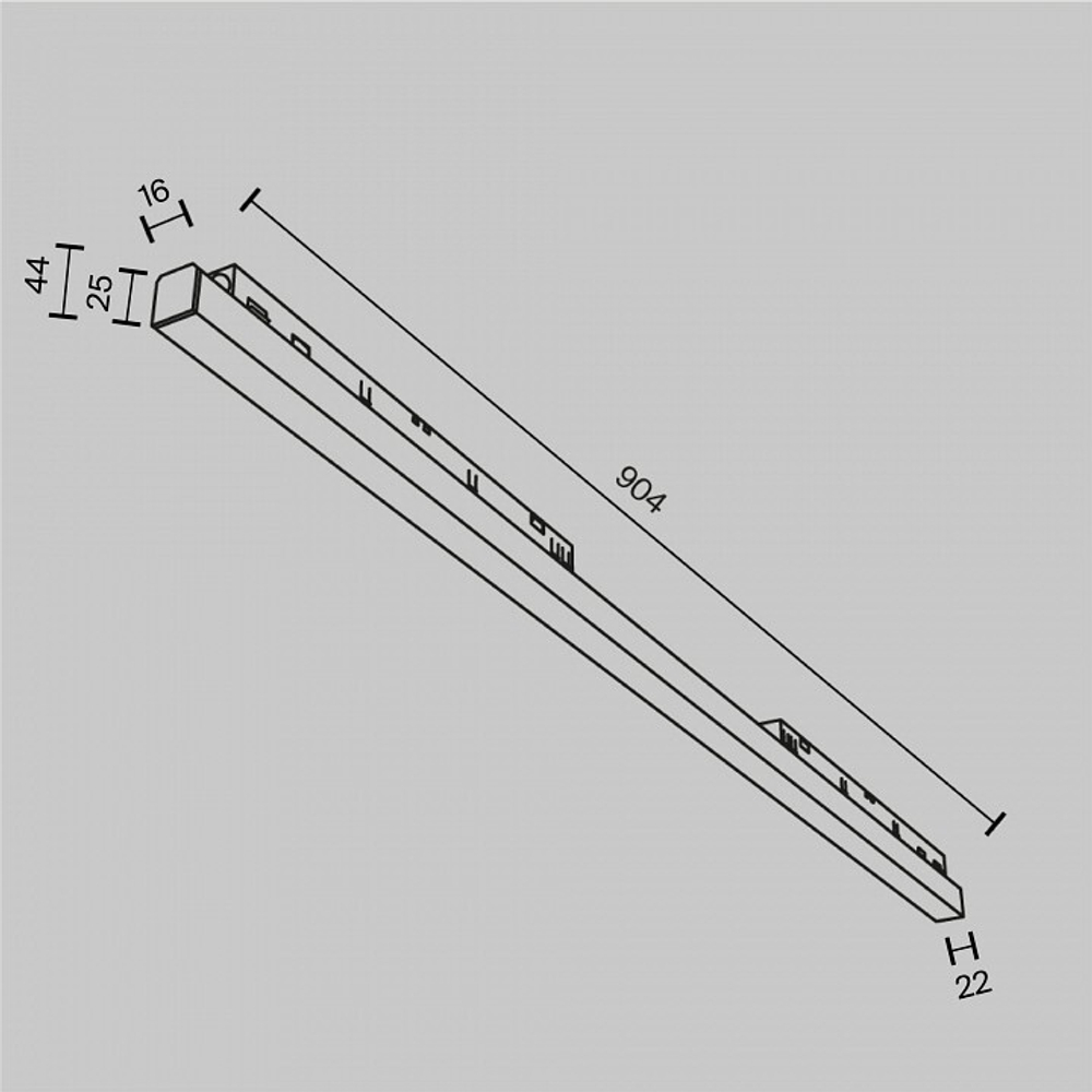 Встраиваемый светильник Maytoni Basis TR030-4-30W3K-WW-DS-B