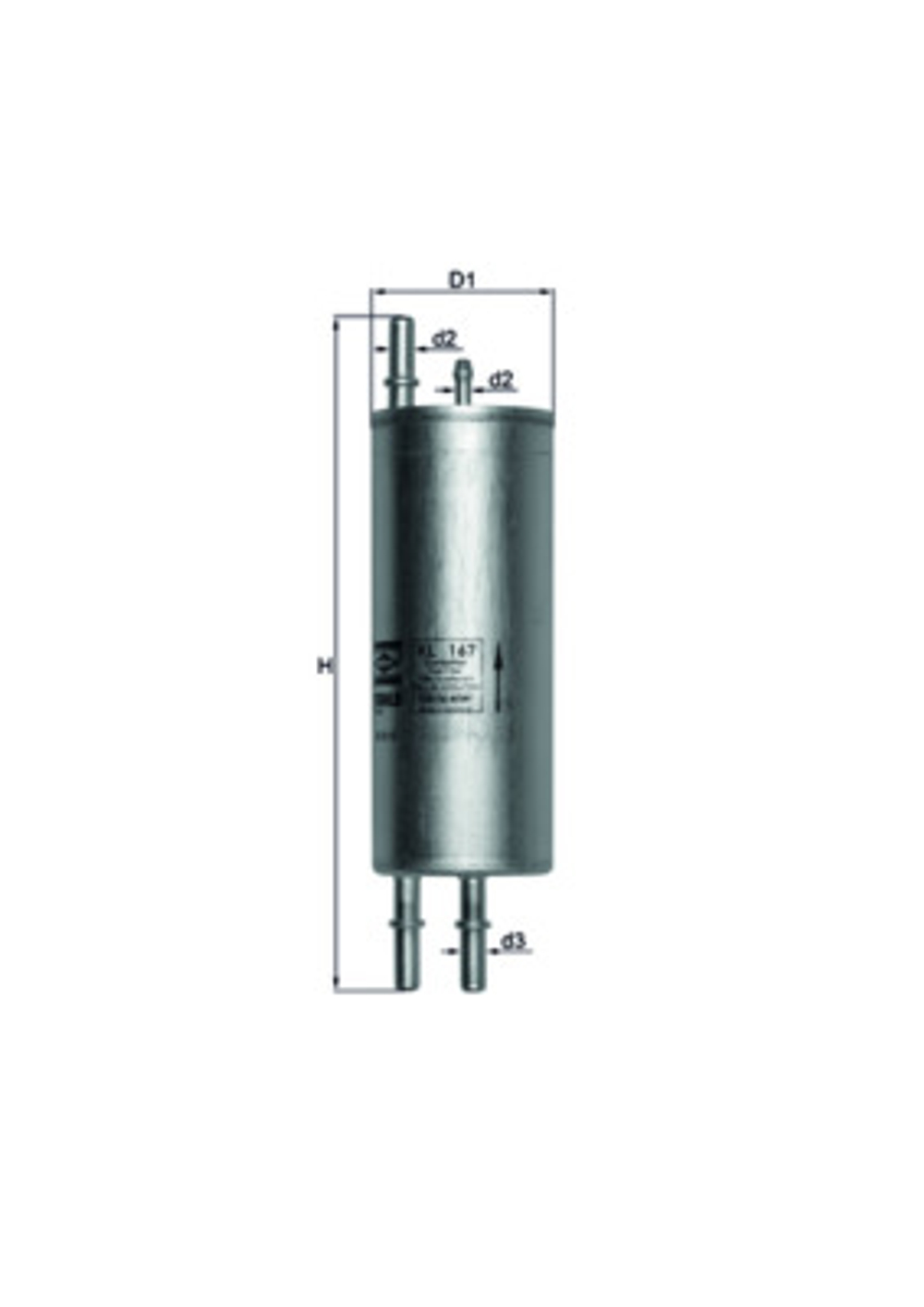 MAHLE - KL167-MAH - Filter za gorivo