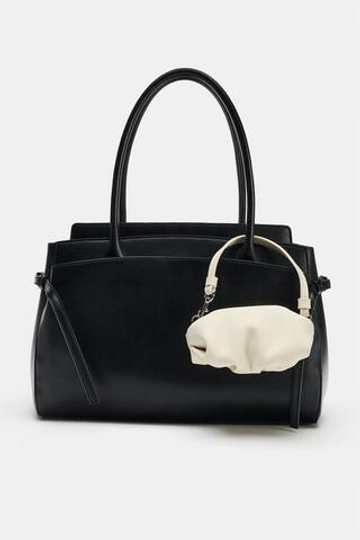 ZARA ШАРМ НА СУМКУ ДЛЯ ДУХОВ, ЭКРЮ