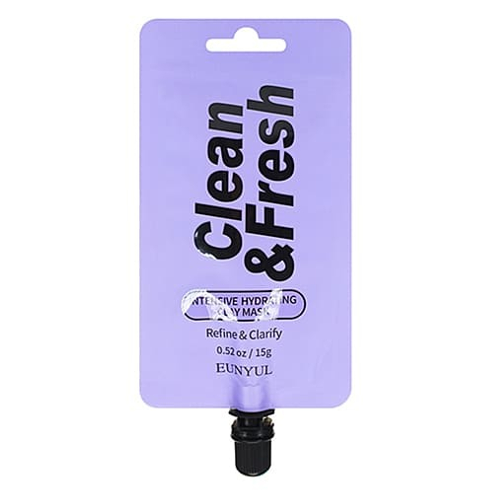Маска для лица Eunyul Clean and Fresh глиняная интенсивно увлажняющая 15 г