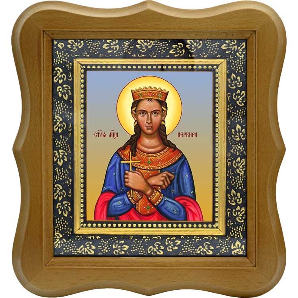 Керкира Керкирская, дева, мученица. Икона на холсте.