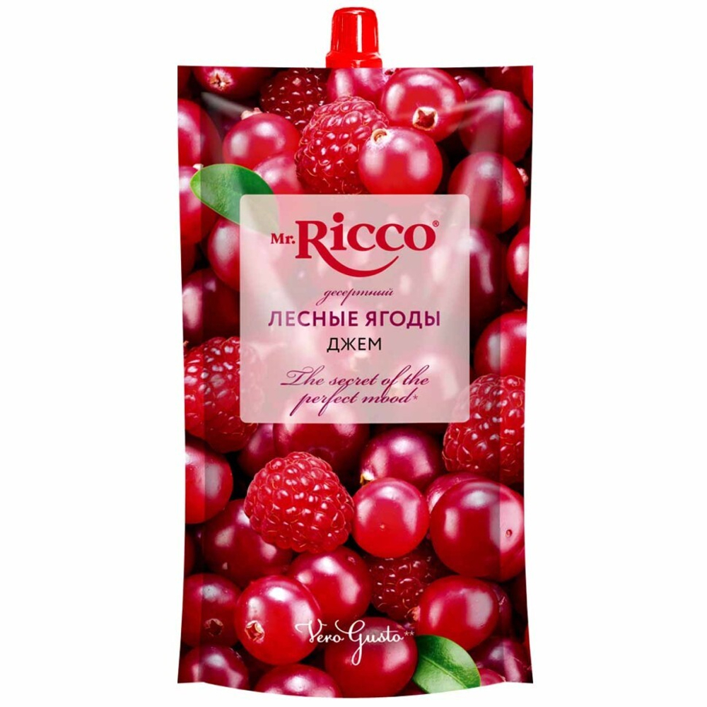 Джем Mr.Ricco Лесные ягоды, 300гр., блок 16шт.
