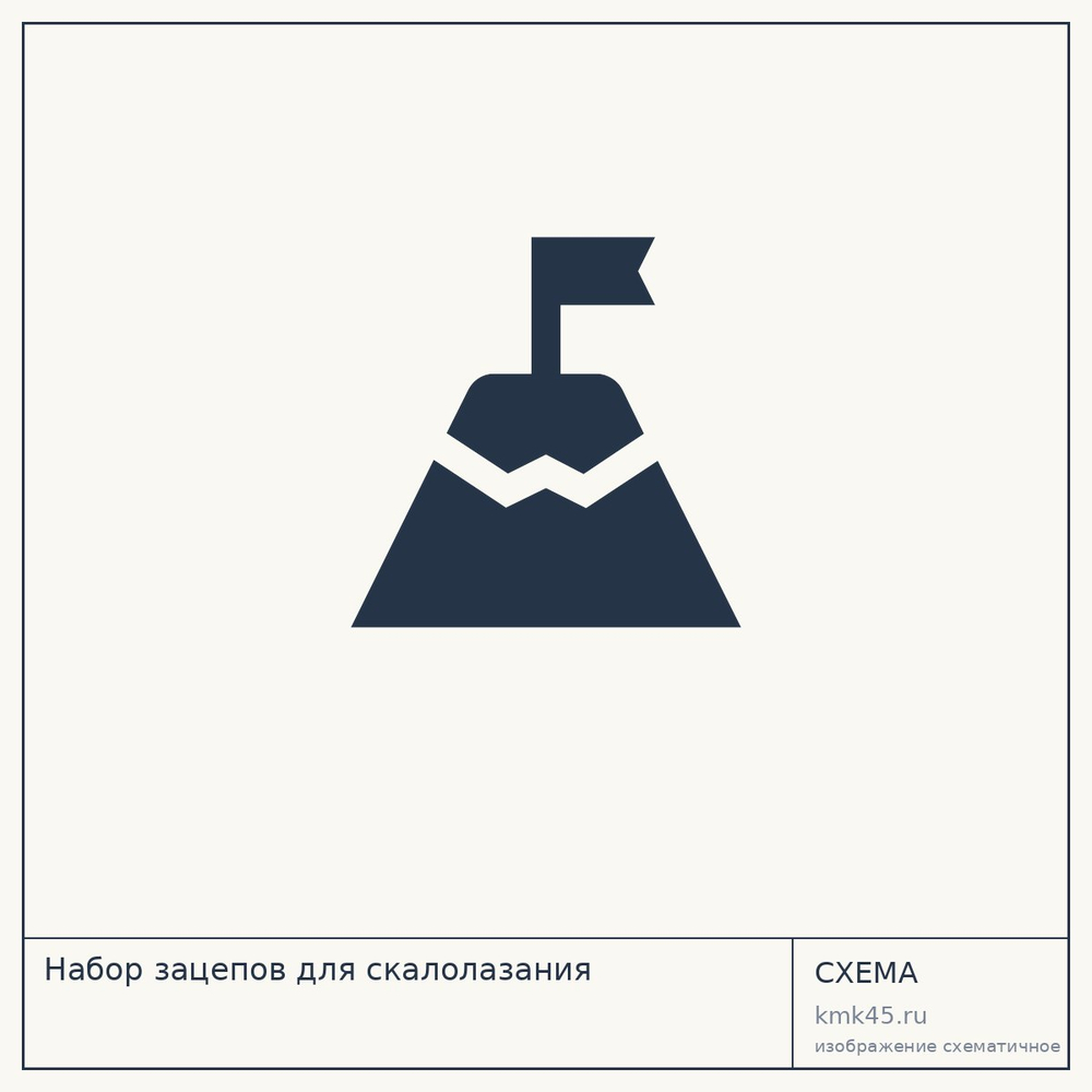 Набор зацепов для скалолазания — устойчив к погодным условиям — от 6 500 ₽