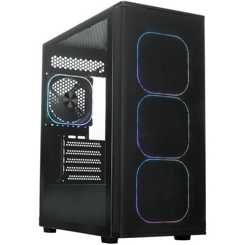 Корпус Mini-Tower XASTRA A300M 4ARGB-C6 TG, Micro-ATX, черный (A300M-4FG12A-C6)
