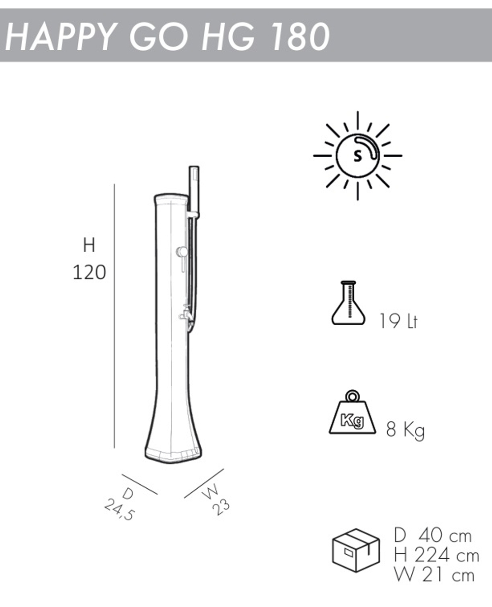 Душ солнечный для ног Arkema Happy Go HG 180