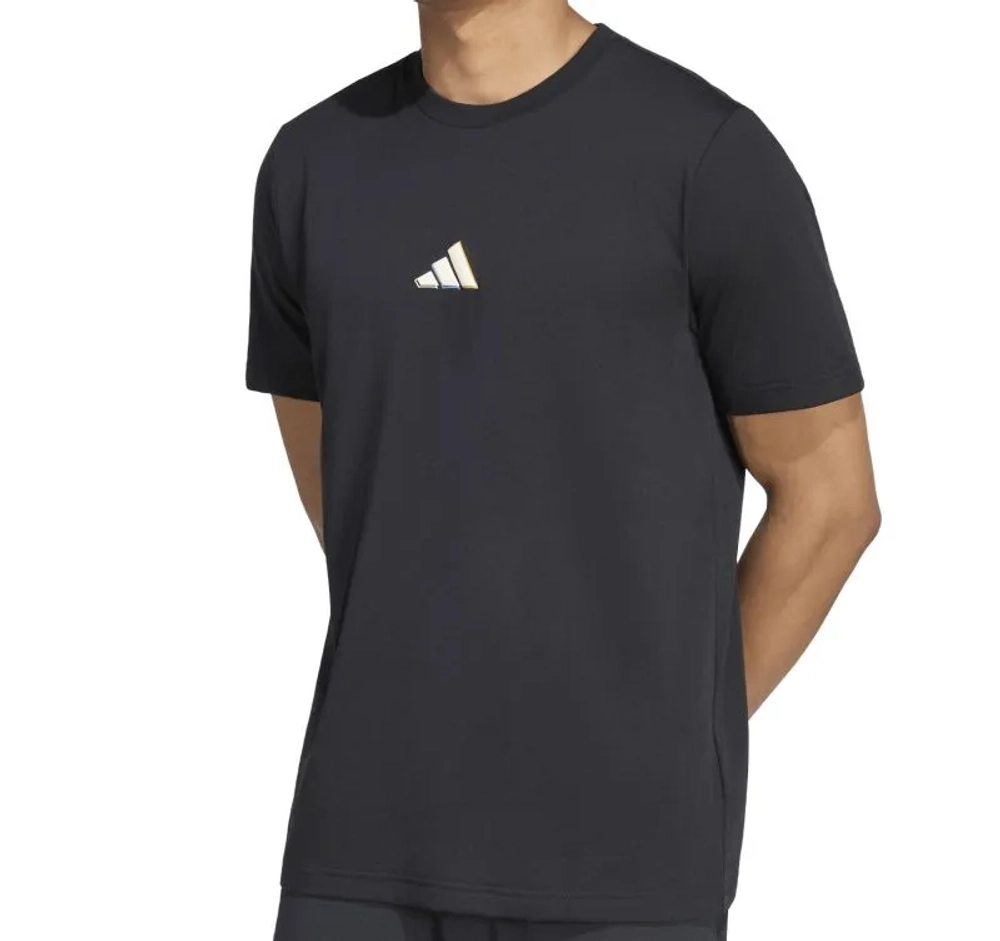 Мужская теннисная футболка Adidas US Graphic - black