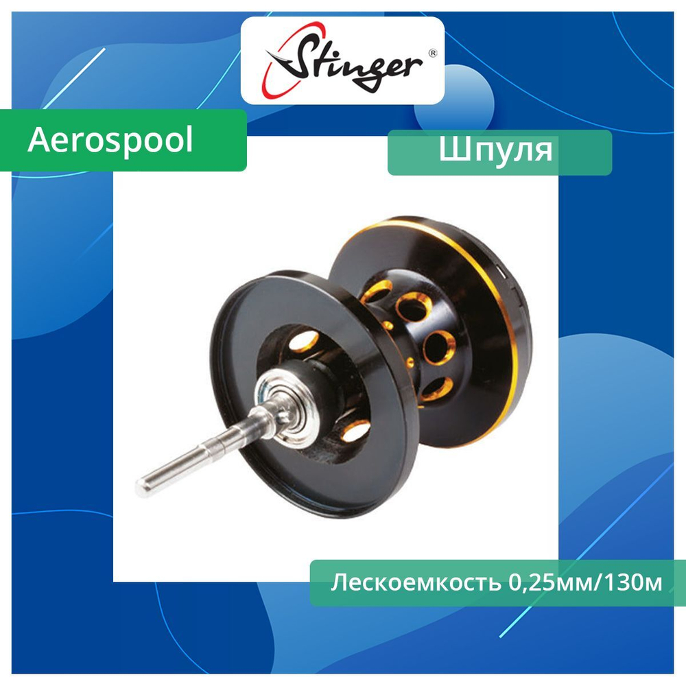 Шпуля запасная для рыболовной катушки Aerospool 100 Bl/Red