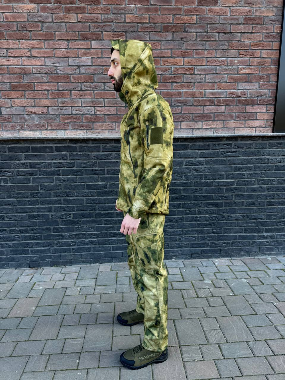 Тактический демисезонный костюм / softshell / мох