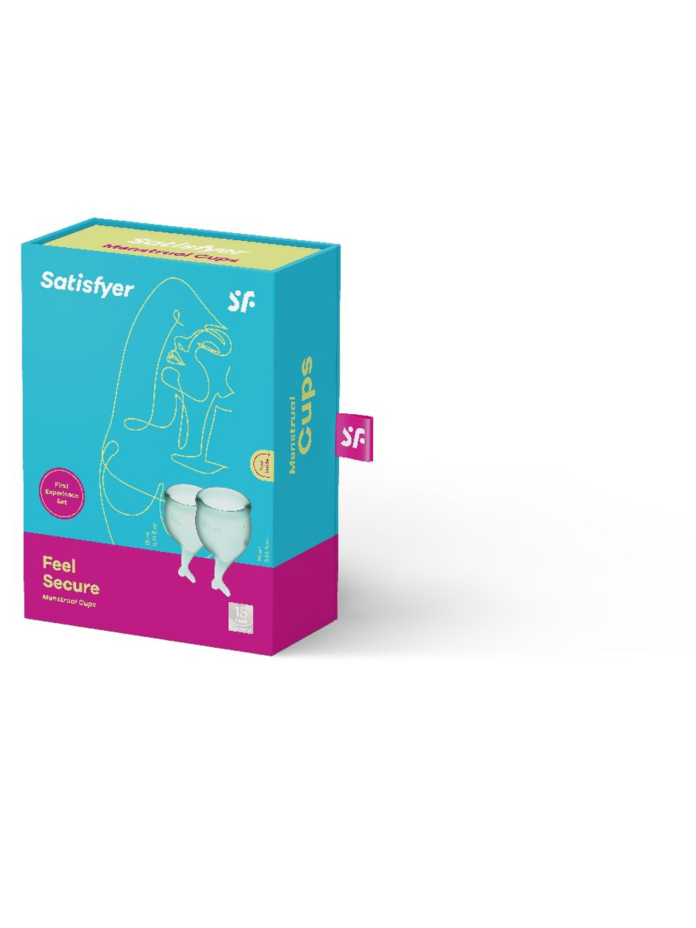 Satisfyer "Feel secure" Набор менструальных чаш Dark Green  -- J1766-5