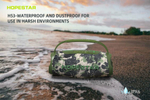 Беспроводная колонка Hopestar H53, световые эффекты, влагозащищенный корпус, поддержка microSD, 35 Вт, black