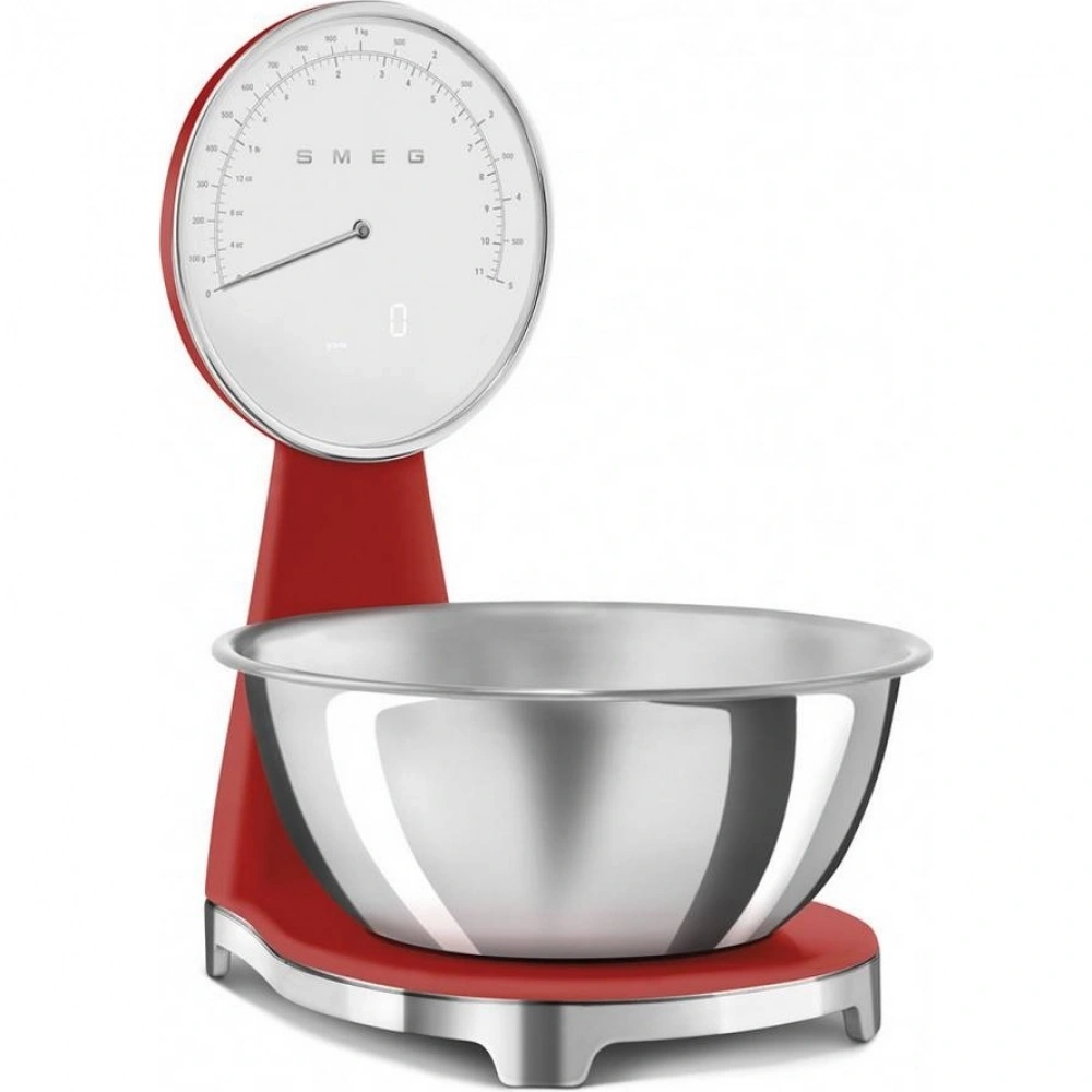 Весы кухонные Smeg KSF01RDWW красный