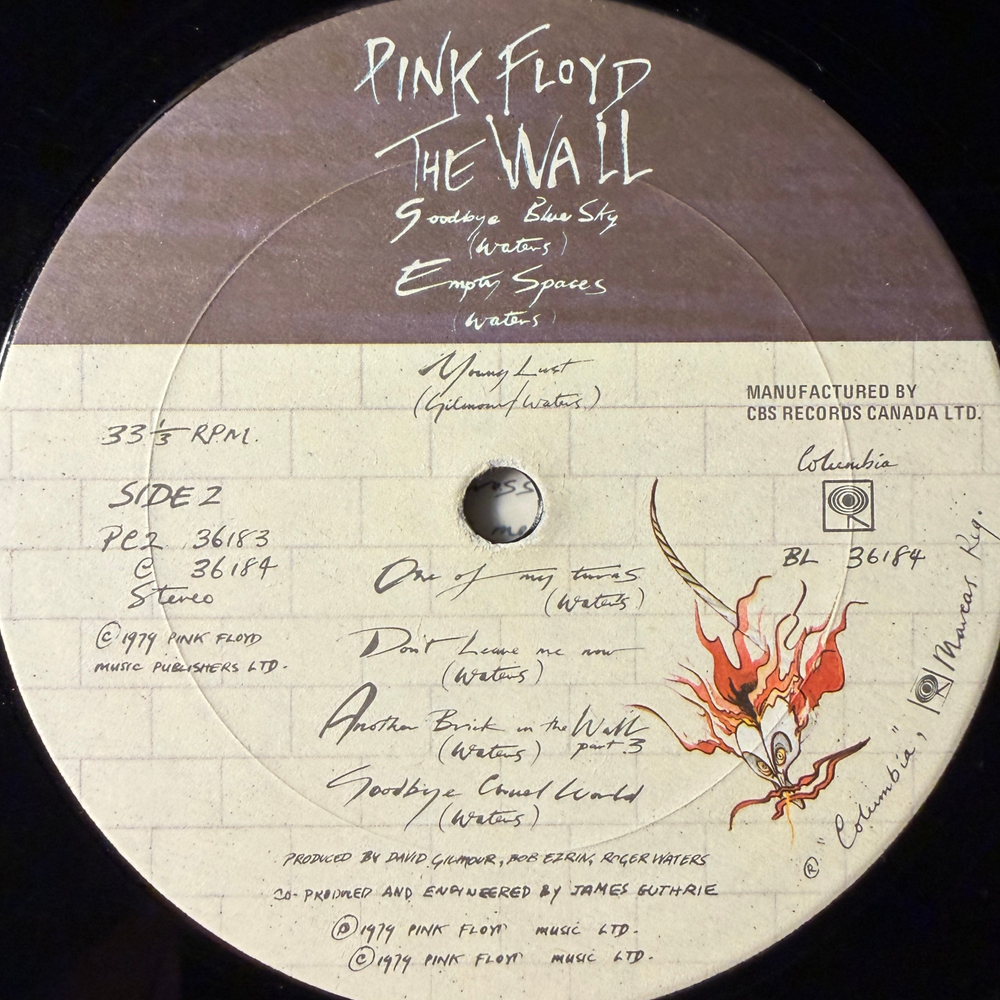 Pink Floyd ‎– The Wall 2LP (Канада 1979г.)