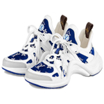 LOUIS VUITTON Lv Archlight Sneakers "White With Blue Monogram" Women"s
