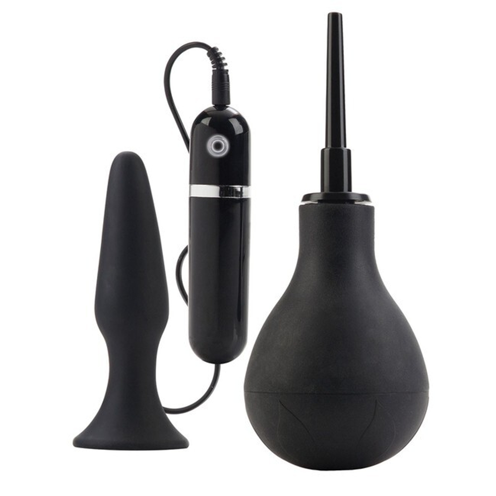 Анальный набор Advanced Anal Explorer Kit (10 режимов) (Цвет: черный)