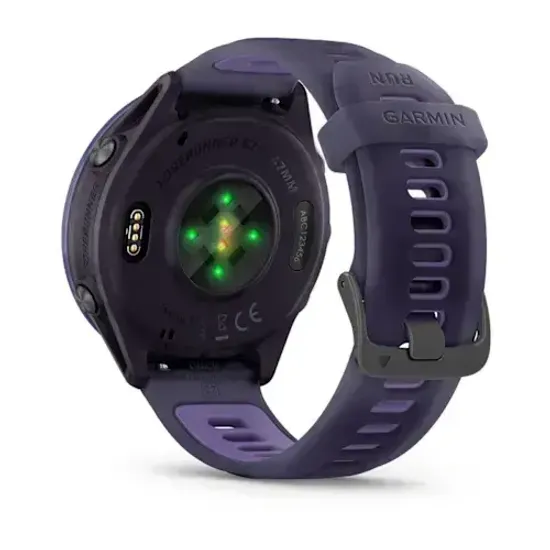 Умные часы Garmin Forerunner 570 - 47 мм Алюминий индиго с полупрозрачным ремешком цвета имперского фиолетового индиго