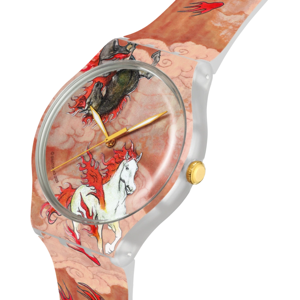RIDING THE CLOUDS Водонепроницаемость (waterproof) 3 бар Диаметр 41,00 мм Механизм: кварцевый - SWATCH
