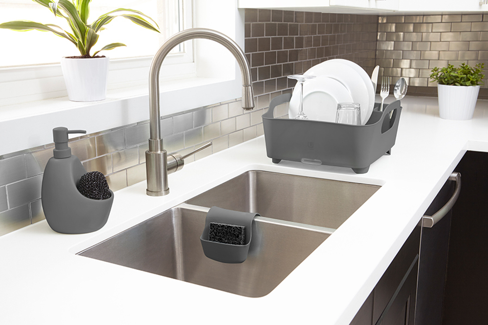 Сушилка для посуды tub, темно-серая