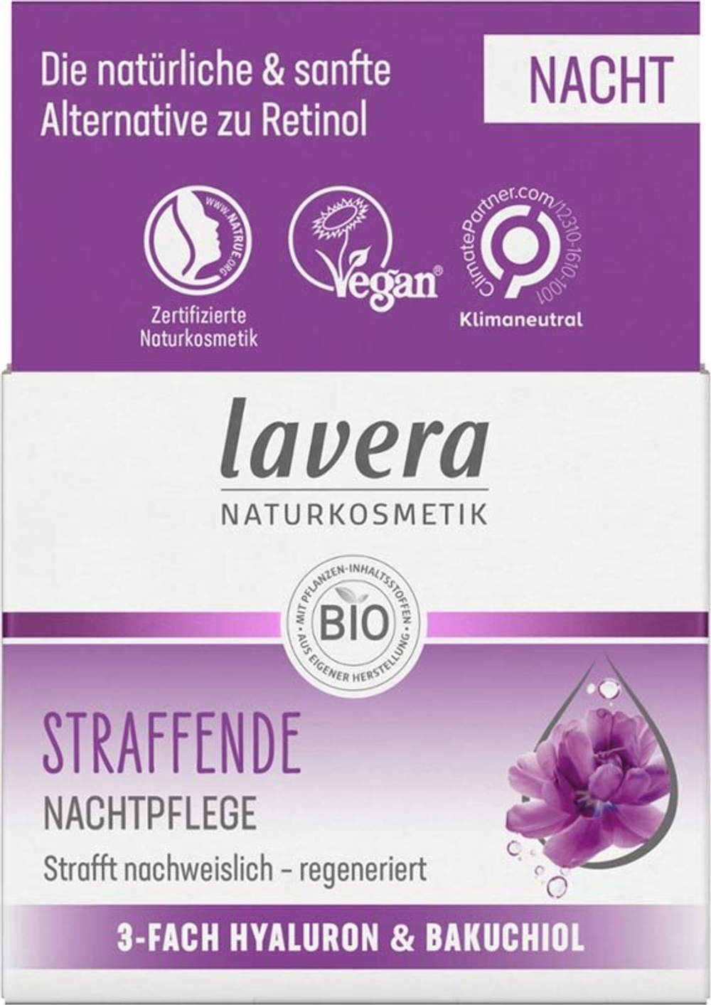 Укрепляющий ночной крем Lavera Naturkosmetik, 50 мл