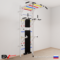 Шведская стенка Sv Sport 560 (Турник рукоход/Брусья/Стойка/Скамья/Канат)