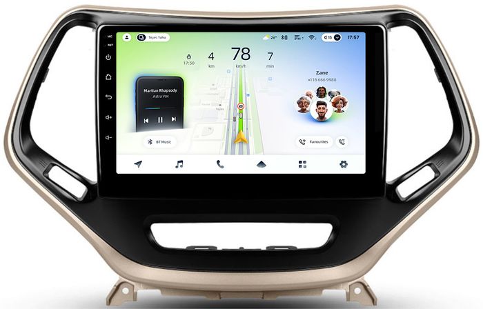 Магнитола для Jeep Cherokee 2014+ - Teyes CC4L монитор 10.1" IPS, Android 14, Быстрая, Snapdragon 662, CarPlay, 4G SIM-слот