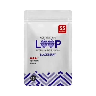 LOOP BLACKBERRY НИКОТИНОВЫЕ ПЛАСТИНКИ (12 МГ) - ЕЖЕВИКА