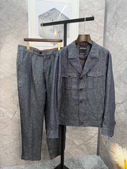 Льняной костюм Zegna