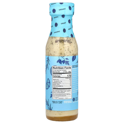 Tessemae's, Pantry, органическая заправка и соус, классическое ранчо, 296 мл (10 жидк. унц.)
