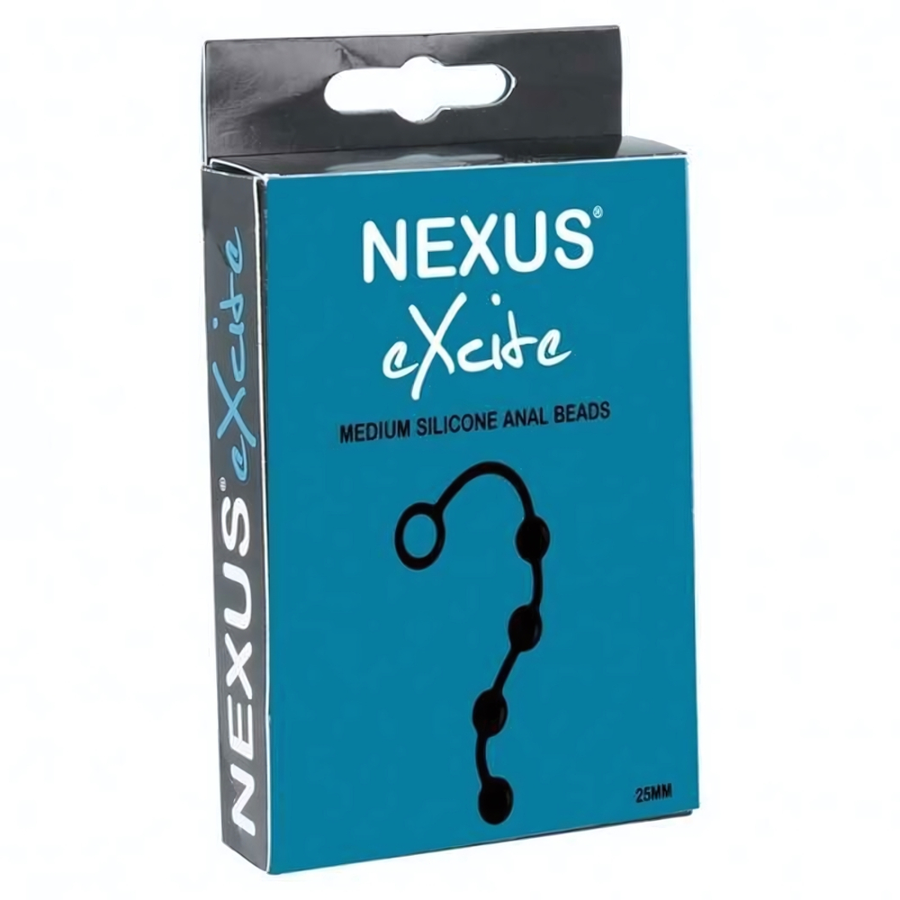 Черная анальная цепочка NEXUS Excite М - 28 см. (Цвет: черный)