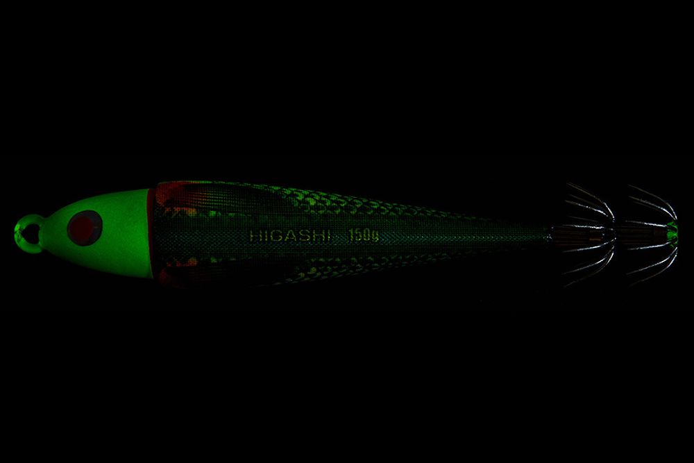 Кальмарница HIGASHI Squid Cloth sinker 150g #02 Green Mullet