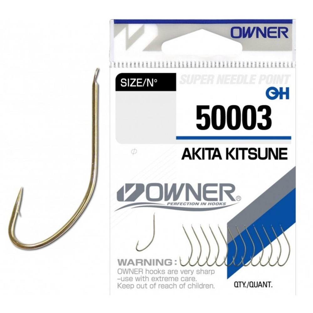 Крючки Owner Akita Kitsune brown 50003 №13
