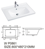 Тумба подвесная Rein Toscana Latte 80, 2 ящика под умывальник TOS-W80-LT