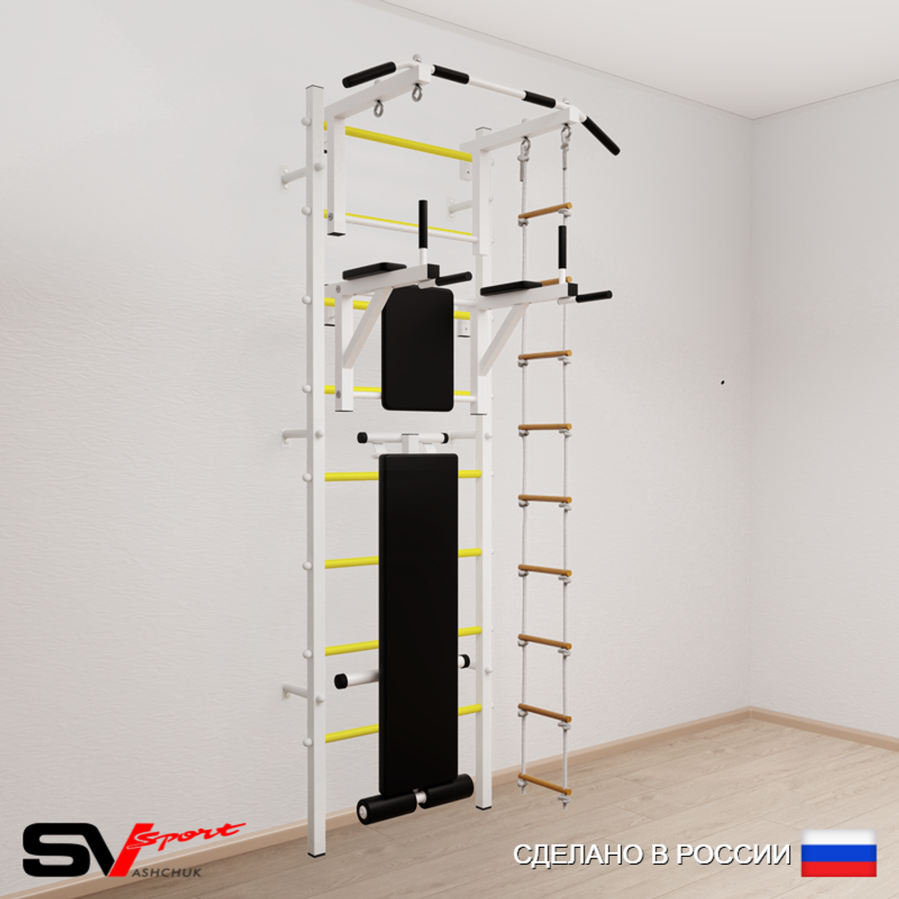 Шведская стенка Sv Sport 582 (Турник стандарт/Брусья/Скамья/Лестница)