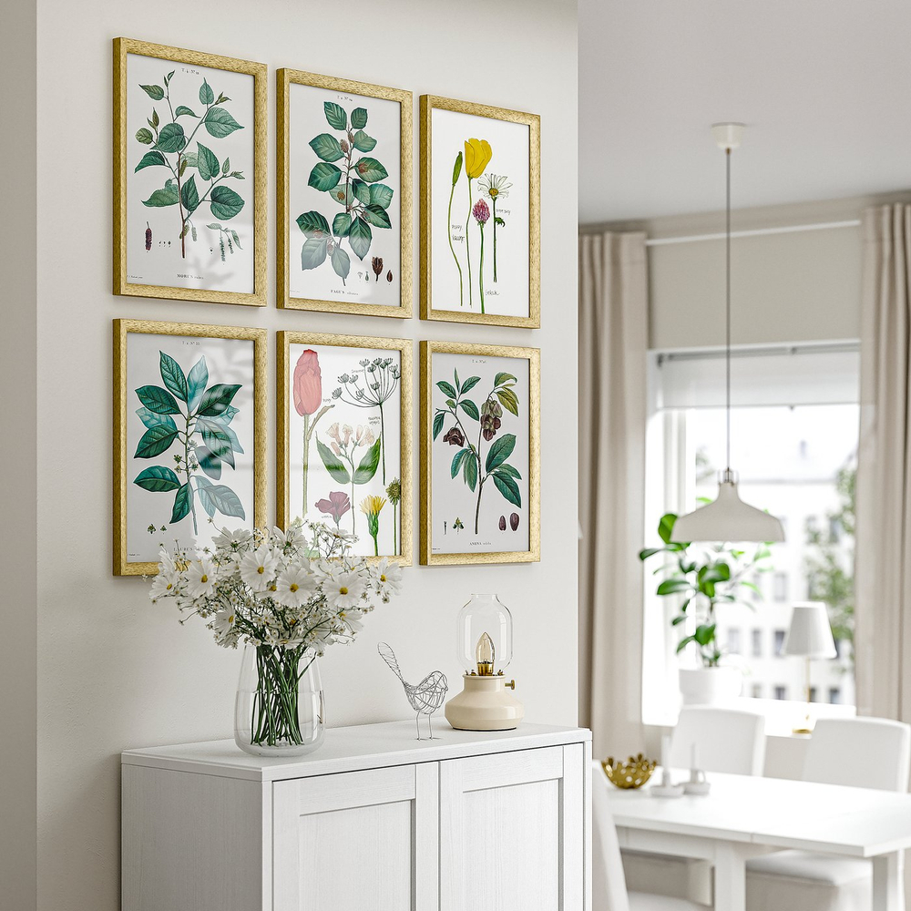 IKEA SILVERHÖJDEN  (ИКЕА СИЛВЕРХЁЙДЕН)  -  Рамка - золотой цвет 40х50 см