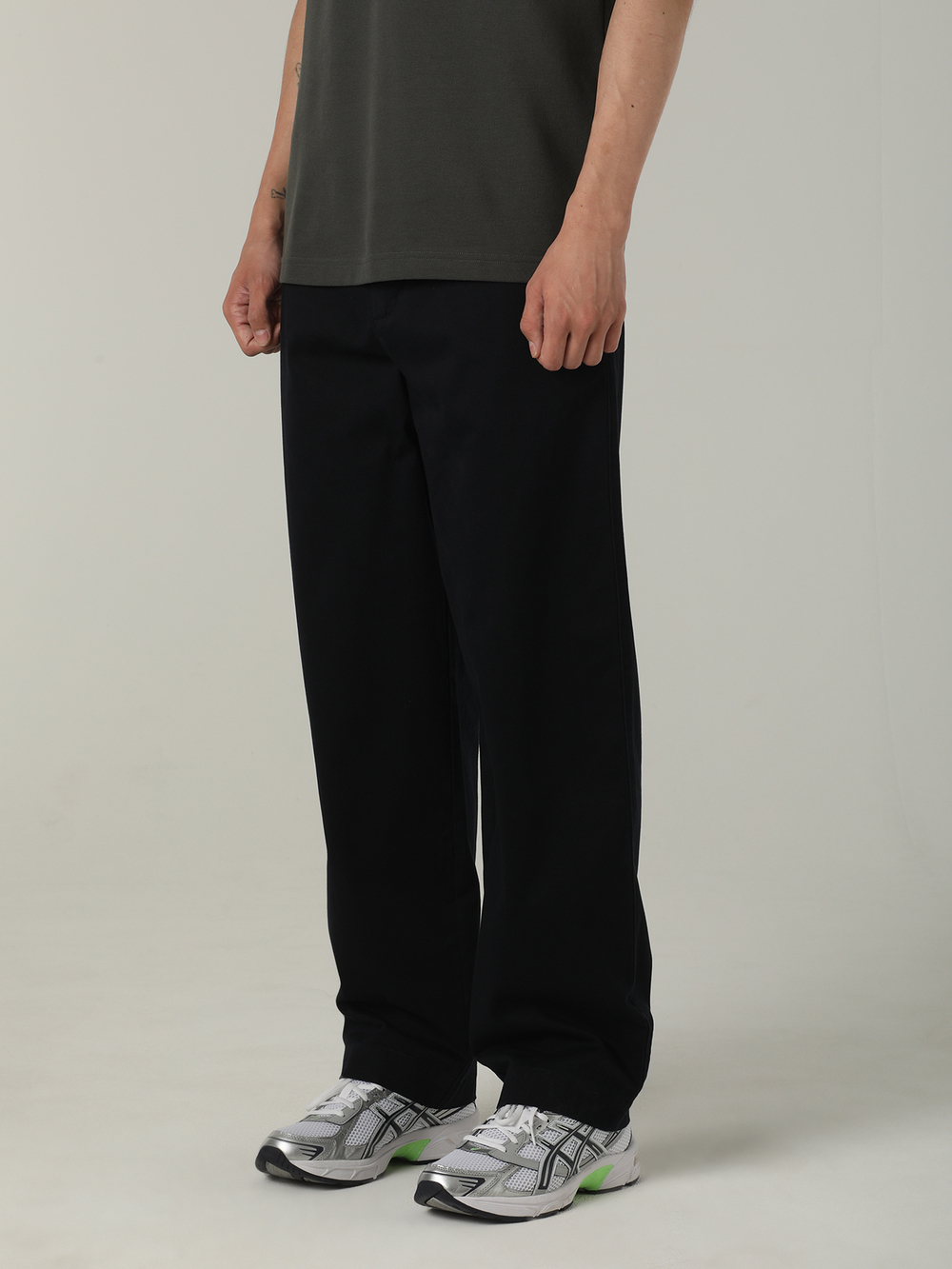 Мужские Брюки Straight Leg Twill Trouser