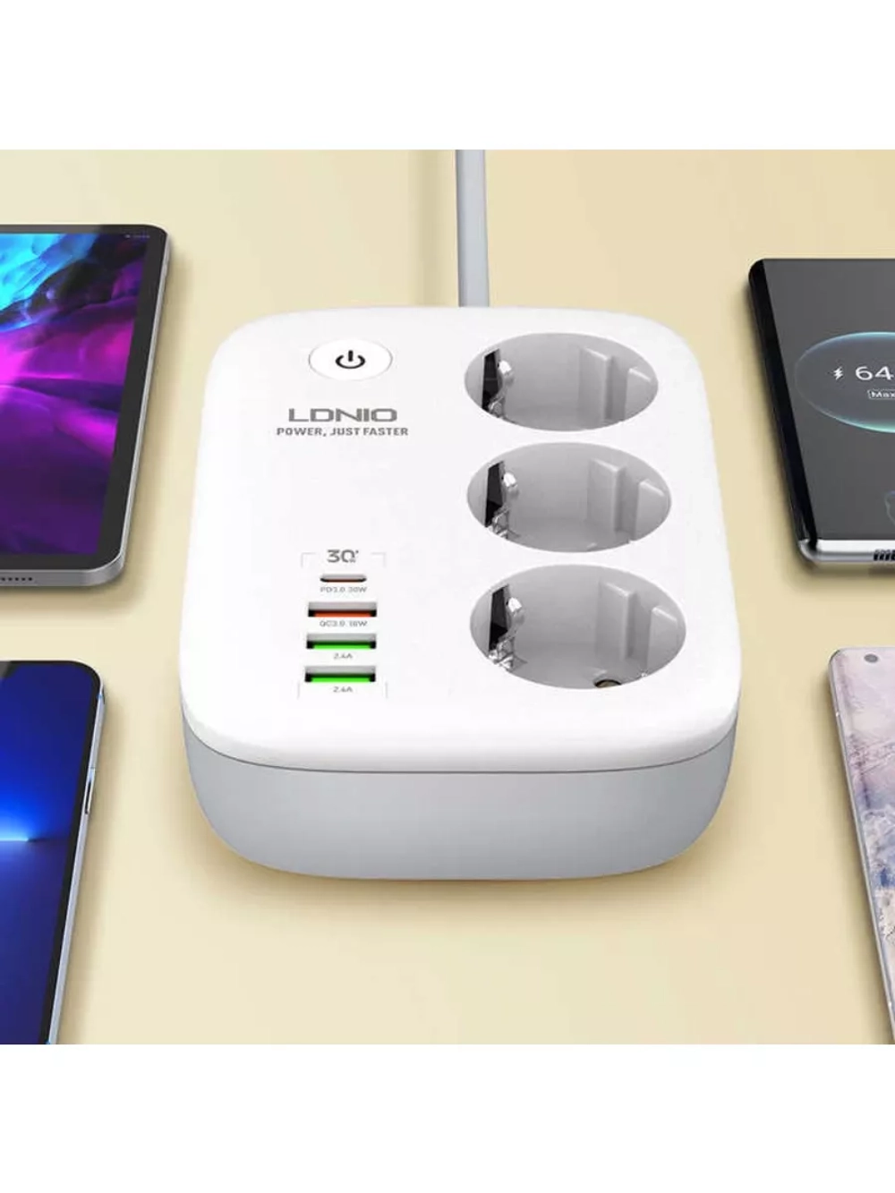 Умный сетевой удлинитель SEW3452 с Wi-Fi