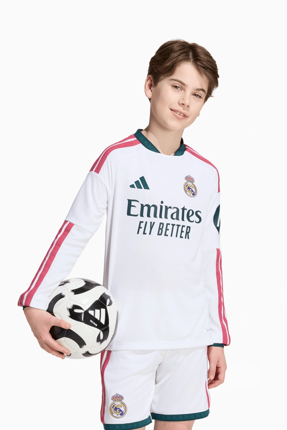 Футболка с длинными рукавами adidas Real Madrid 26/27 Home Junior - белый