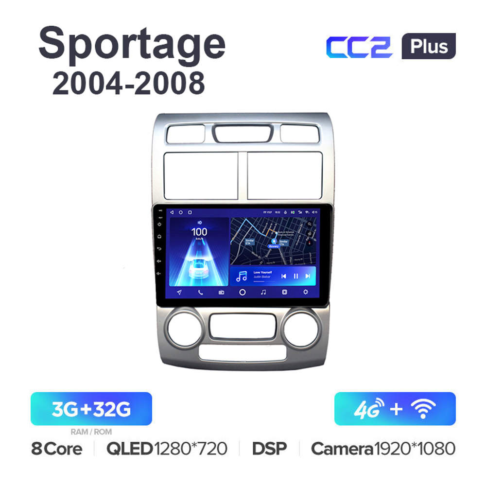 Teyes CC2 Plus 9"для Kia Sportage 2004-2008