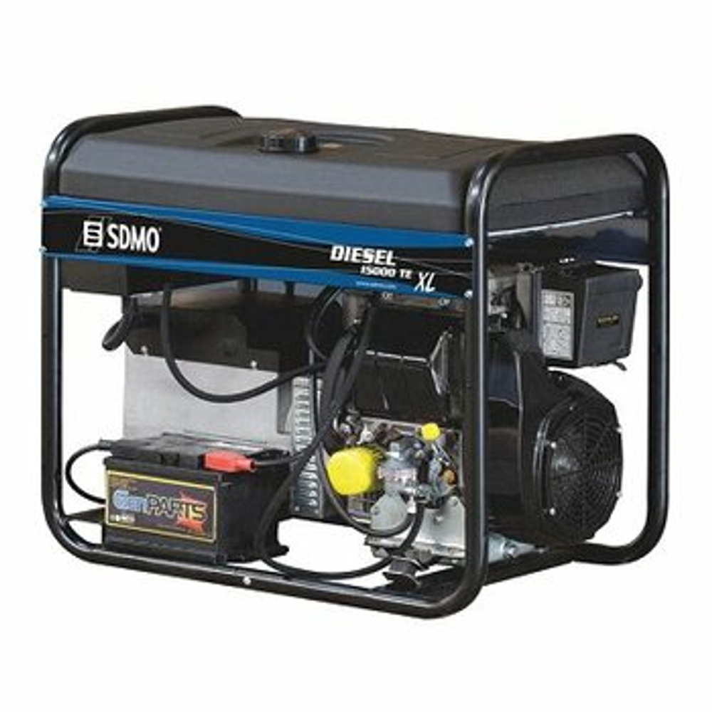 Дизельный генератор KOHLER-SDMO DIESEL 15000 TE XL С, 12 кВт, 230/400 В, электростартер, открытое исполнение