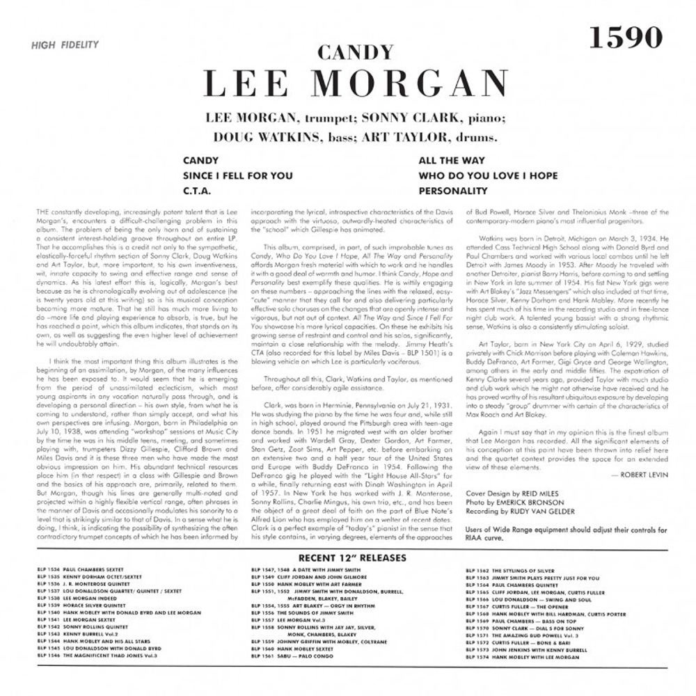 Lee Morgan / Candy (LP)
