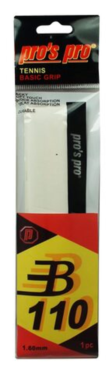 Намотки теннисные базовая Pro's Pro Basic Grip B 110 1P - white