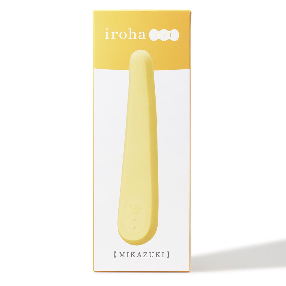 Желтый вибратор iroha Fit Mikazuki - 17,7 см. (Цвет: желтый)