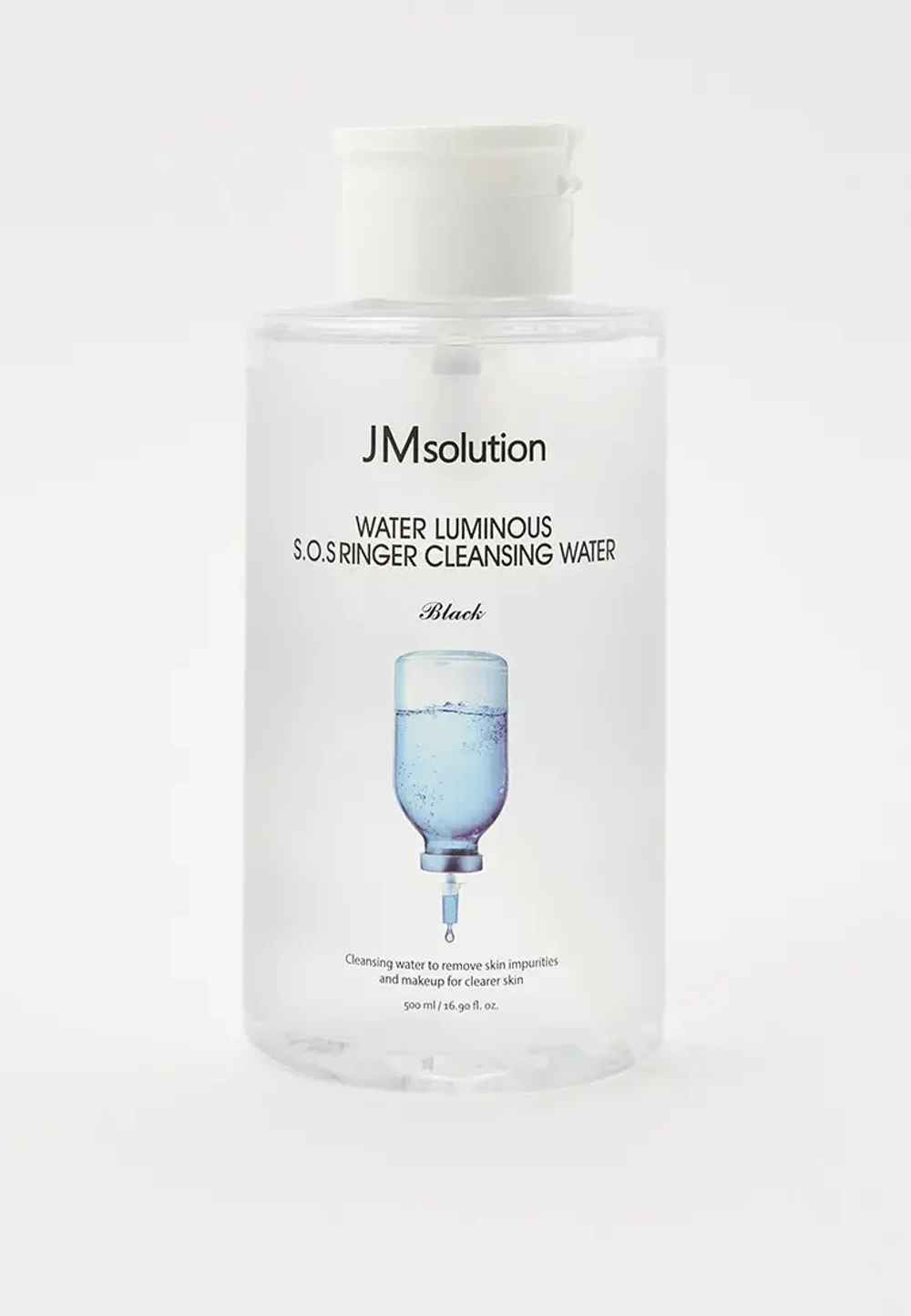 Мицеллярная вода с гиалуроновой кислотой JMSOLUTION Water Luminous Cleansing Water Black 500 мл