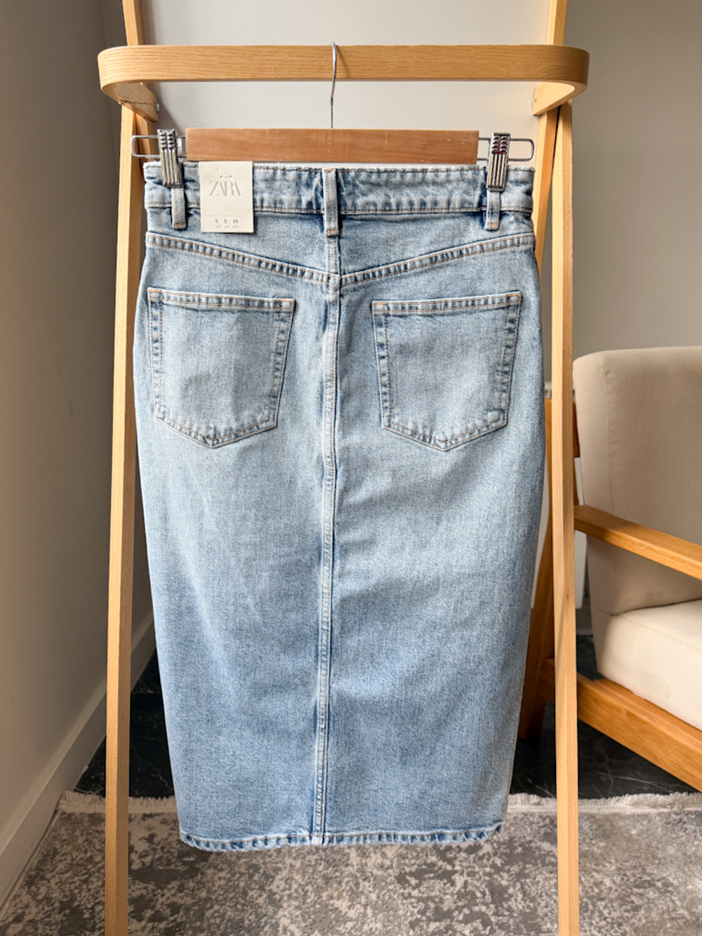 Новая джинсовая юбка Zara, S
