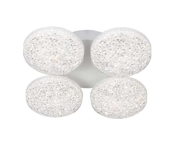 Люстра потолочная светодиодная Rilon 3180/4 WHITE, 80 Вт, белая