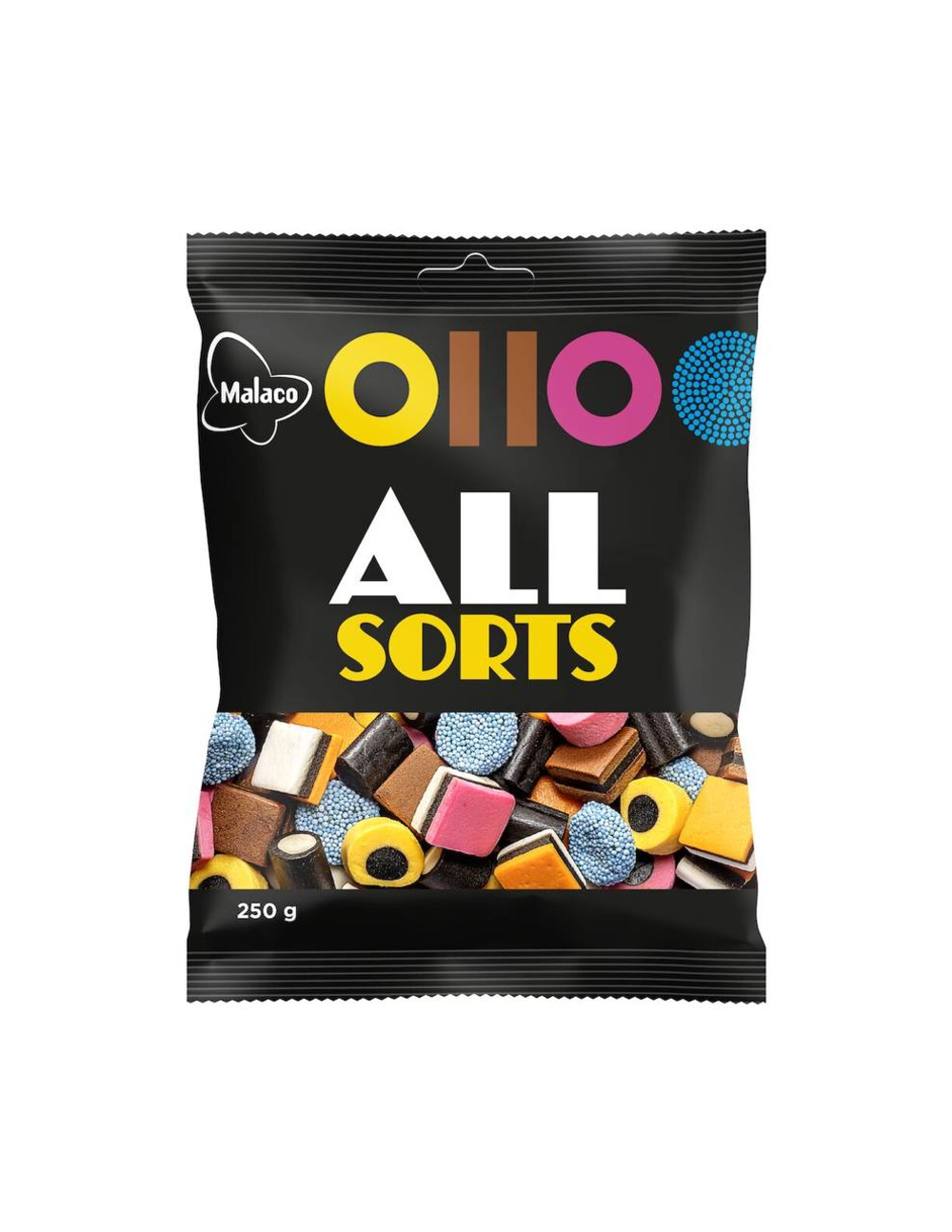 Конфеты лакричные Malaco Allsorts ассорти 250г