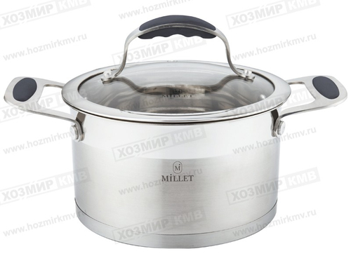 (Millet ML-8018) Кастрюля из нержавейки со стек/кр. 2,6л Индукция